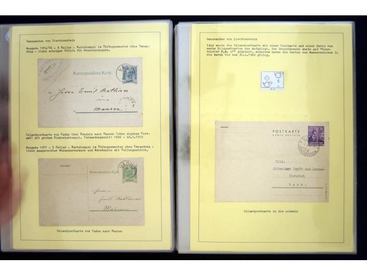 GANZSACHEN: 1876/1974, sehr schöne und spezialisierte Sammlung, beginnend mit einem sehr guten Teil Österreichische Ganzsache