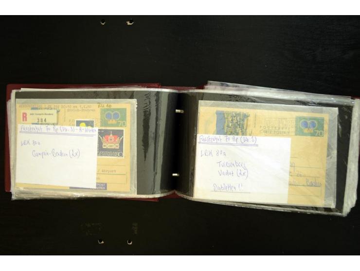 GANZSACHEN: 1876/1974, sehr schöne und spezialisierte Sammlung, beginnend mit einem sehr guten Teil Österreichische Ganzsache