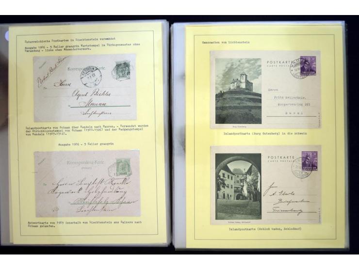 GANZSACHEN: 1876/1974, sehr schöne und spezialisierte Sammlung, beginnend mit einem sehr guten Teil Österreichische Ganzsache