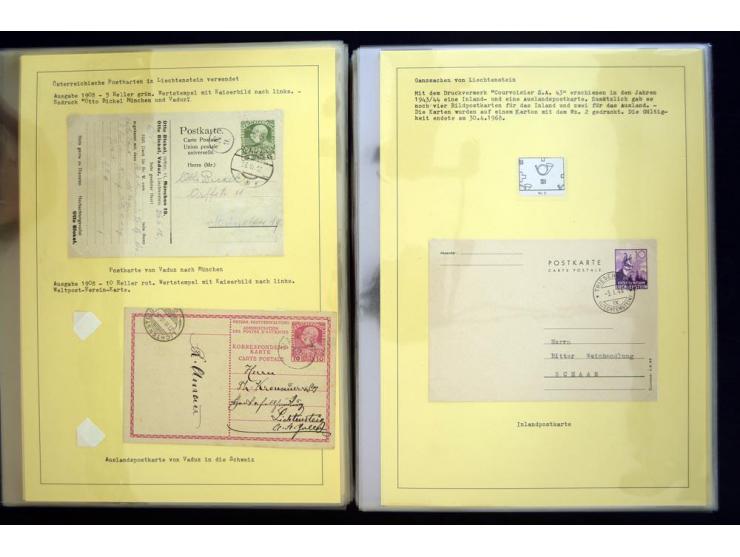 GANZSACHEN: 1876/1974, sehr schöne und spezialisierte Sammlung, beginnend mit einem sehr guten Teil Österreichische Ganzsache