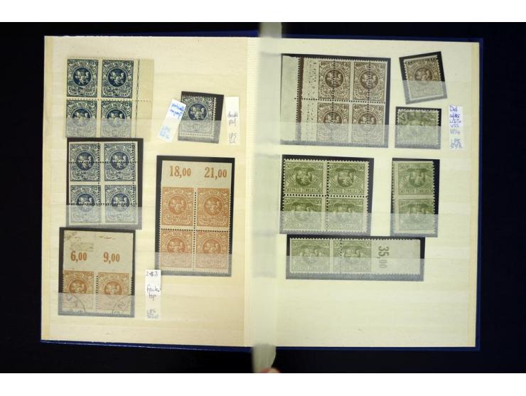 1919, Kaunas-Ausgabe, interessante ungebrauchte/postfrische und gestempelte Partie Besonderheiten, dabei Teilzähnungen, Verzä