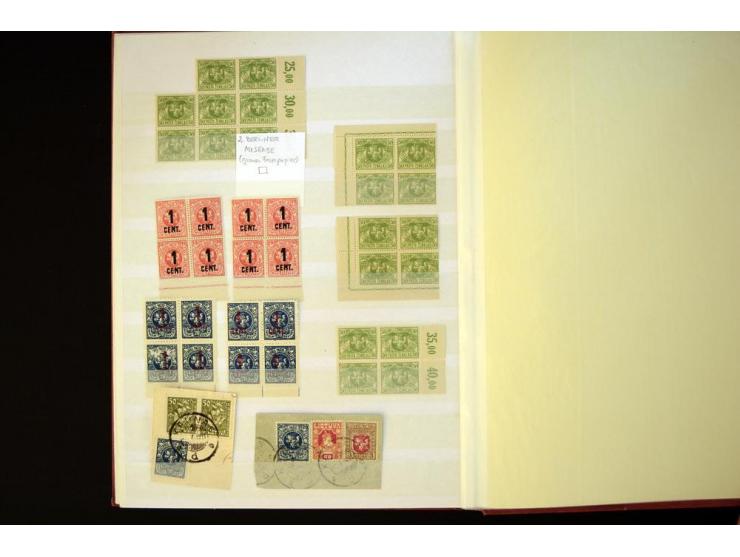 1919/20, Berliner Ausgaben, sehr interessante ungebrauchte/postfrische und gestempelte Partie beginnend mit 11 Werten ex Mi.-