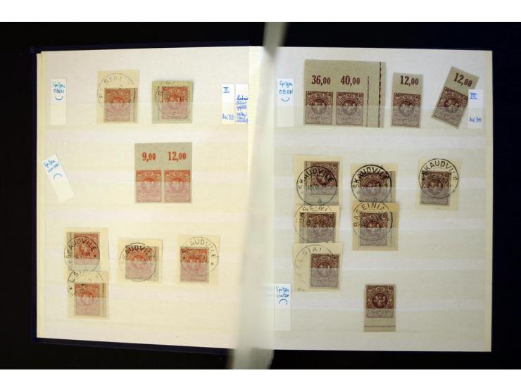 1919/20, Berliner Ausgaben, sehr interessante ungebrauchte/postfrische und gestempelte Partie beginnend mit 11 Werten ex Mi.-