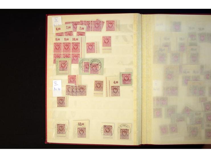 1919/20, Berliner Ausgaben, sehr interessante ungebrauchte/postfrische und gestempelte Partie beginnend mit 11 Werten ex Mi.-