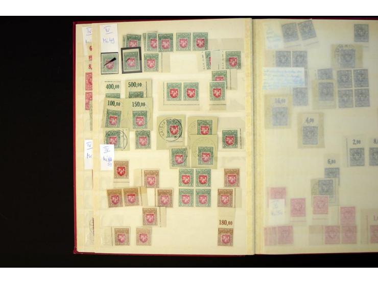1919/20, Berliner Ausgaben, sehr interessante ungebrauchte/postfrische und gestempelte Partie beginnend mit 11 Werten ex Mi.-