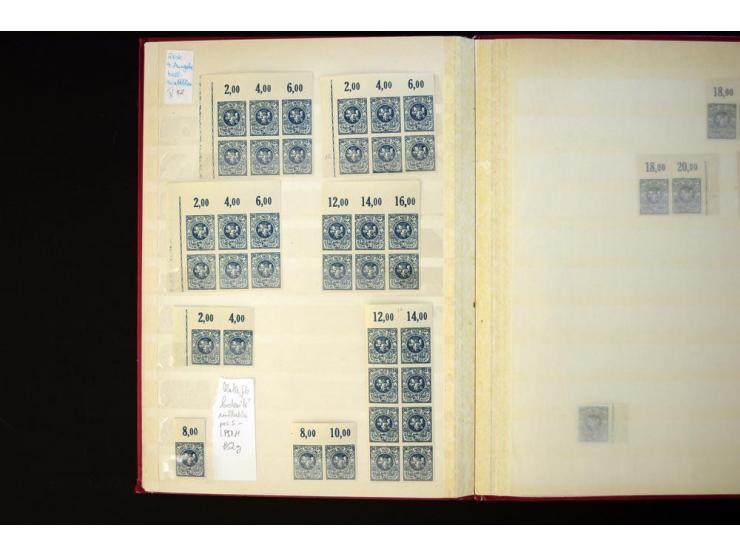 1919/20, Berliner Ausgaben, sehr interessante ungebrauchte/postfrische und gestempelte Partie beginnend mit 11 Werten ex Mi.-