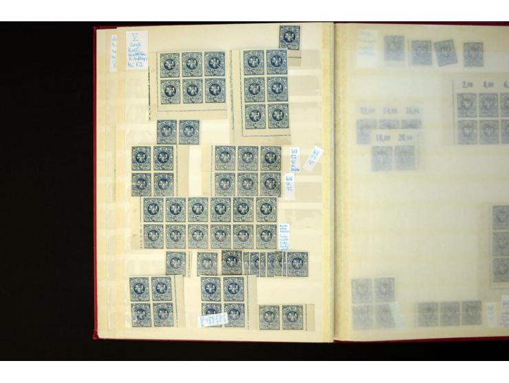 1919/20, Berliner Ausgaben, sehr interessante ungebrauchte/postfrische und gestempelte Partie beginnend mit 11 Werten ex Mi.-