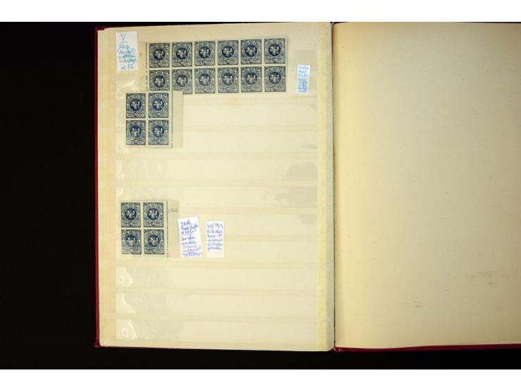 1919/20, Berliner Ausgaben, sehr interessante ungebrauchte/postfrische und gestempelte Partie beginnend mit 11 Werten ex Mi.-