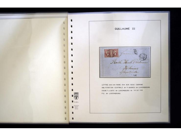 1852/72, gestempelte Sammlung, dabei Farbnuancen, Einheiten, Briefstücke und Briefe, mit u.a. Mi.-Nr. 1 (30 + 2 Paare + 2 Bri
