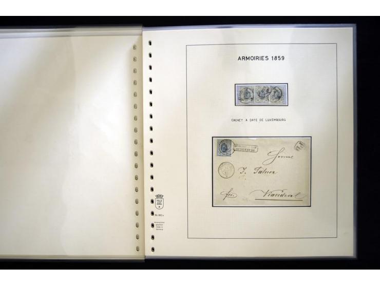 1852/72, gestempelte Sammlung, dabei Farbnuancen, Einheiten, Briefstücke und Briefe, mit u.a. Mi.-Nr. 1 (30 + 2 Paare + 2 Bri