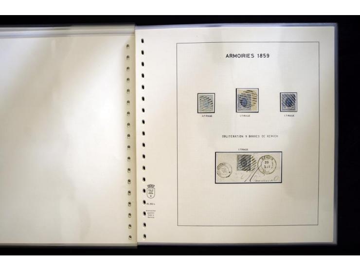1852/72, gestempelte Sammlung, dabei Farbnuancen, Einheiten, Briefstücke und Briefe, mit u.a. Mi.-Nr. 1 (30 + 2 Paare + 2 Bri
