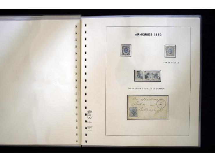 1852/72, gestempelte Sammlung, dabei Farbnuancen, Einheiten, Briefstücke und Briefe, mit u.a. Mi.-Nr. 1 (30 + 2 Paare + 2 Bri