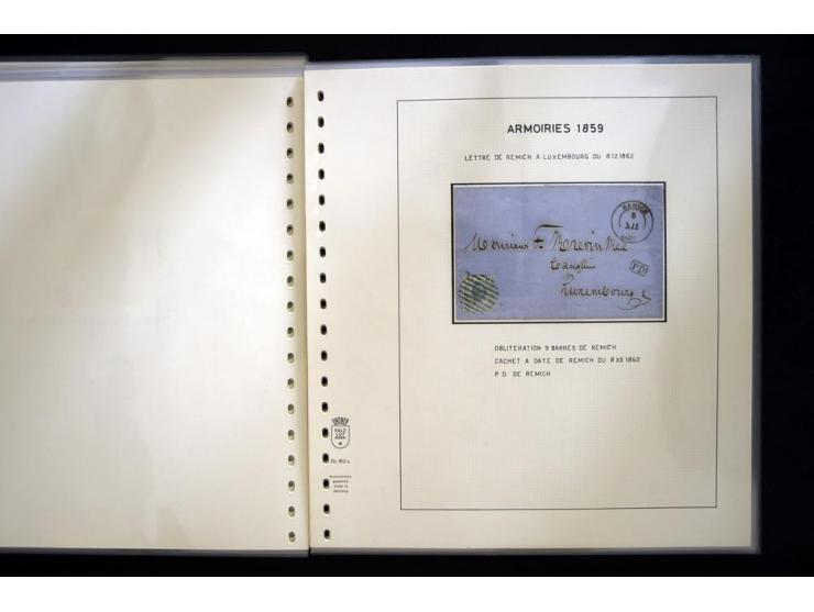 1852/72, gestempelte Sammlung, dabei Farbnuancen, Einheiten, Briefstücke und Briefe, mit u.a. Mi.-Nr. 1 (30 + 2 Paare + 2 Bri