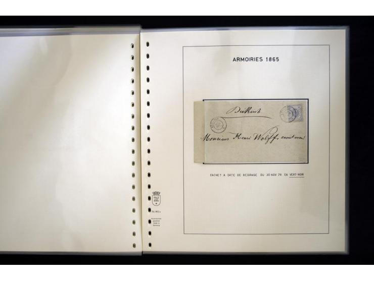 1852/72, gestempelte Sammlung, dabei Farbnuancen, Einheiten, Briefstücke und Briefe, mit u.a. Mi.-Nr. 1 (30 + 2 Paare + 2 Bri