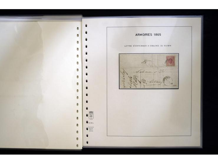 1852/72, gestempelte Sammlung, dabei Farbnuancen, Einheiten, Briefstücke und Briefe, mit u.a. Mi.-Nr. 1 (30 + 2 Paare + 2 Bri