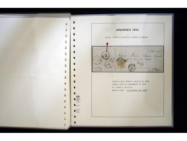 1852/72, gestempelte Sammlung, dabei Farbnuancen, Einheiten, Briefstücke und Briefe, mit u.a. Mi.-Nr. 1 (30 + 2 Paare + 2 Bri