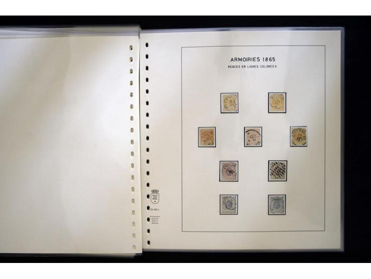 1852/72, gestempelte Sammlung, dabei Farbnuancen, Einheiten, Briefstücke und Briefe, mit u.a. Mi.-Nr. 1 (30 + 2 Paare + 2 Bri