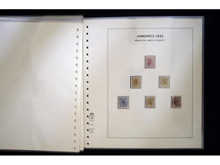 1852/72, gestempelte Sammlung, dabei Farbnuancen, Einheiten, Briefstücke und Briefe, mit u.a. Mi.-Nr. 1 (30 + 2 Paare + 2 Bri