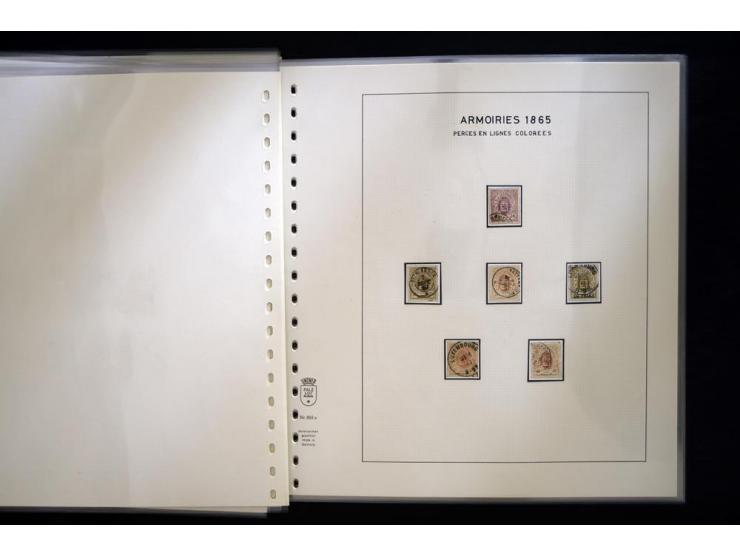 1852/72, gestempelte Sammlung, dabei Farbnuancen, Einheiten, Briefstücke und Briefe, mit u.a. Mi.-Nr. 1 (30 + 2 Paare + 2 Bri