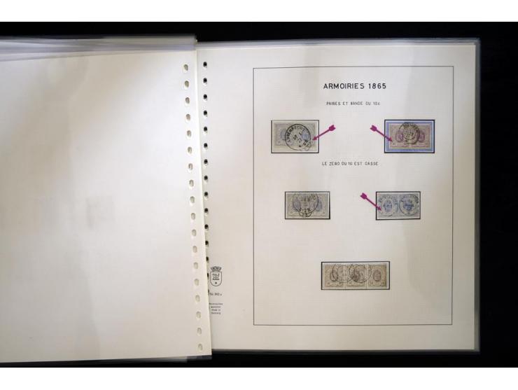 1852/72, gestempelte Sammlung, dabei Farbnuancen, Einheiten, Briefstücke und Briefe, mit u.a. Mi.-Nr. 1 (30 + 2 Paare + 2 Bri
