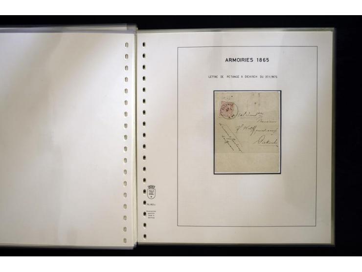 1852/72, gestempelte Sammlung, dabei Farbnuancen, Einheiten, Briefstücke und Briefe, mit u.a. Mi.-Nr. 1 (30 + 2 Paare + 2 Bri