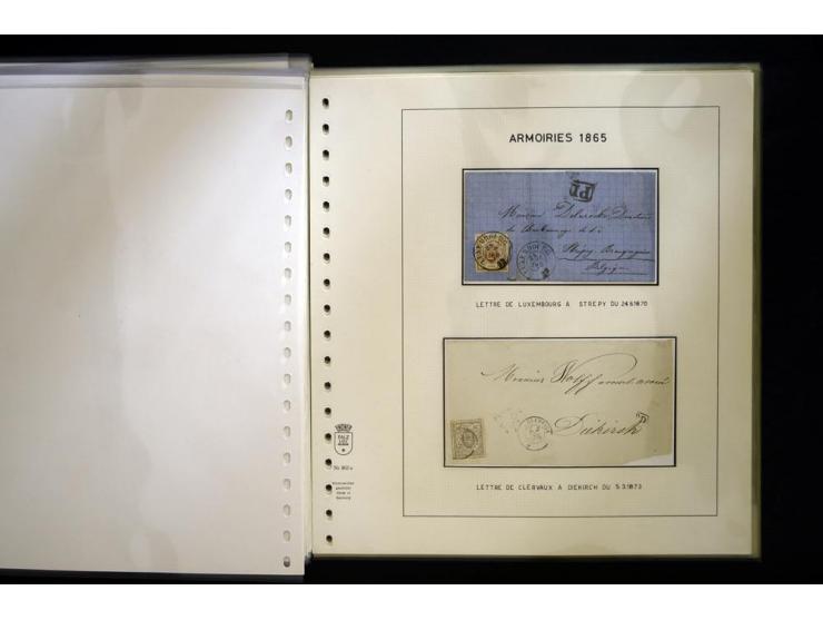 1852/72, gestempelte Sammlung, dabei Farbnuancen, Einheiten, Briefstücke und Briefe, mit u.a. Mi.-Nr. 1 (30 + 2 Paare + 2 Bri