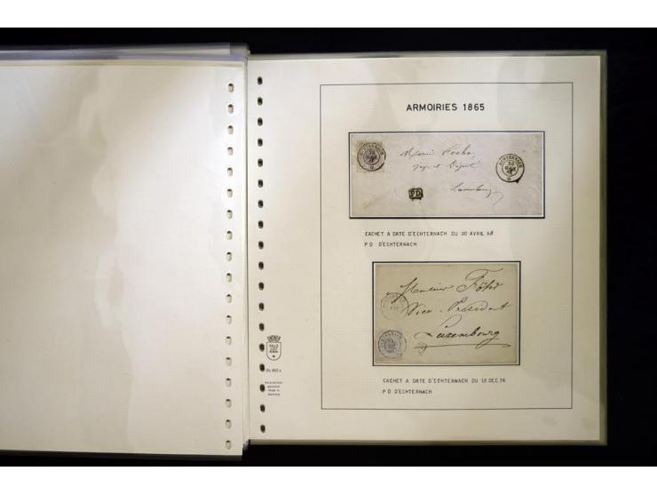 1852/72, gestempelte Sammlung, dabei Farbnuancen, Einheiten, Briefstücke und Briefe, mit u.a. Mi.-Nr. 1 (30 + 2 Paare + 2 Bri