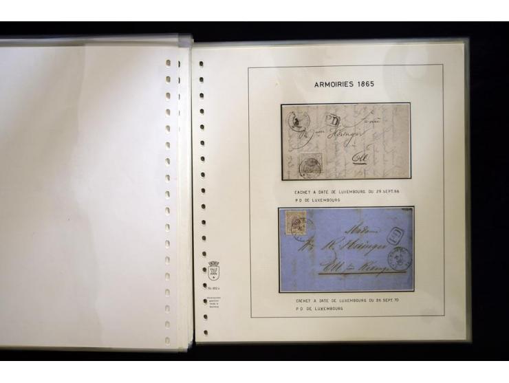 1852/72, gestempelte Sammlung, dabei Farbnuancen, Einheiten, Briefstücke und Briefe, mit u.a. Mi.-Nr. 1 (30 + 2 Paare + 2 Bri