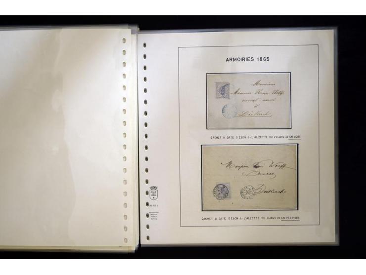 1852/72, gestempelte Sammlung, dabei Farbnuancen, Einheiten, Briefstücke und Briefe, mit u.a. Mi.-Nr. 1 (30 + 2 Paare + 2 Bri