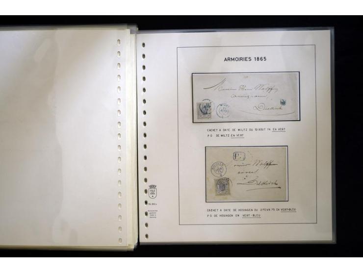 1852/72, gestempelte Sammlung, dabei Farbnuancen, Einheiten, Briefstücke und Briefe, mit u.a. Mi.-Nr. 1 (30 + 2 Paare + 2 Bri