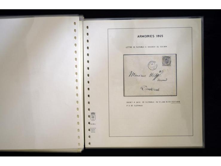 1852/72, gestempelte Sammlung, dabei Farbnuancen, Einheiten, Briefstücke und Briefe, mit u.a. Mi.-Nr. 1 (30 + 2 Paare + 2 Bri