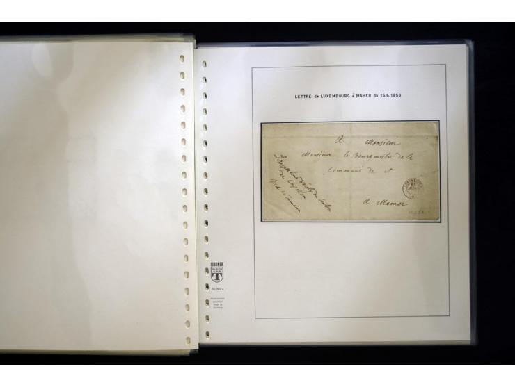 1852/72, gestempelte Sammlung, dabei Farbnuancen, Einheiten, Briefstücke und Briefe, mit u.a. Mi.-Nr. 1 (30 + 2 Paare + 2 Bri