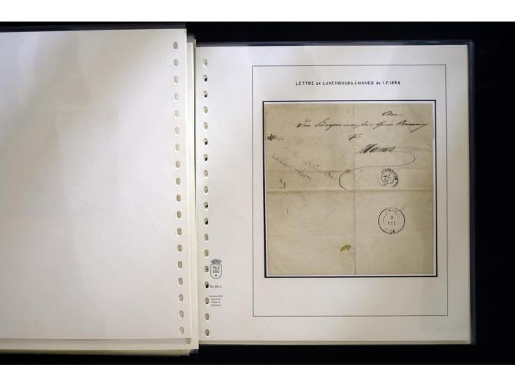 1852/72, gestempelte Sammlung, dabei Farbnuancen, Einheiten, Briefstücke und Briefe, mit u.a. Mi.-Nr. 1 (30 + 2 Paare + 2 Bri