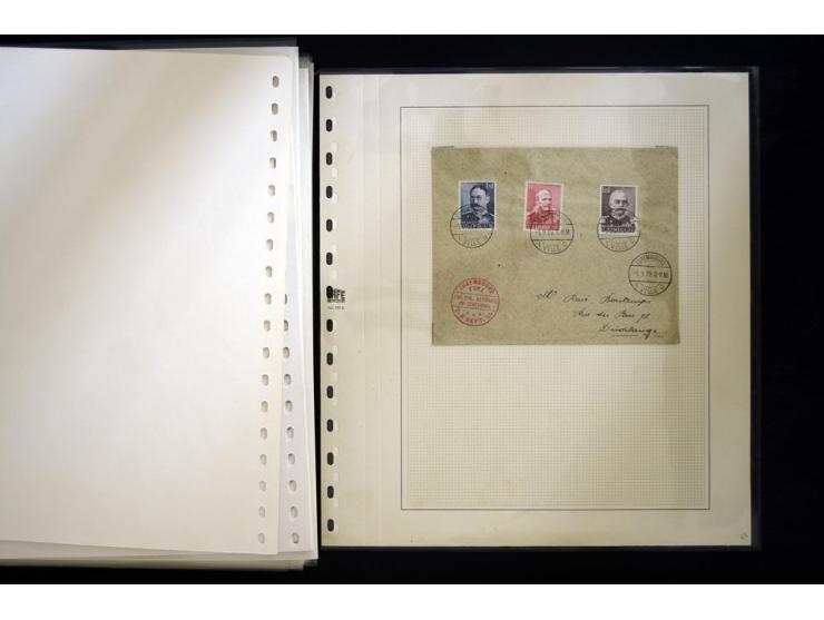 1852/72, gestempelte Sammlung, dabei Farbnuancen, Einheiten, Briefstücke und Briefe, mit u.a. Mi.-Nr. 1 (30 + 2 Paare + 2 Bri