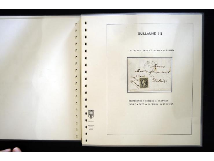 1852/72, gestempelte Sammlung, dabei Farbnuancen, Einheiten, Briefstücke und Briefe, mit u.a. Mi.-Nr. 1 (30 + 2 Paare + 2 Bri