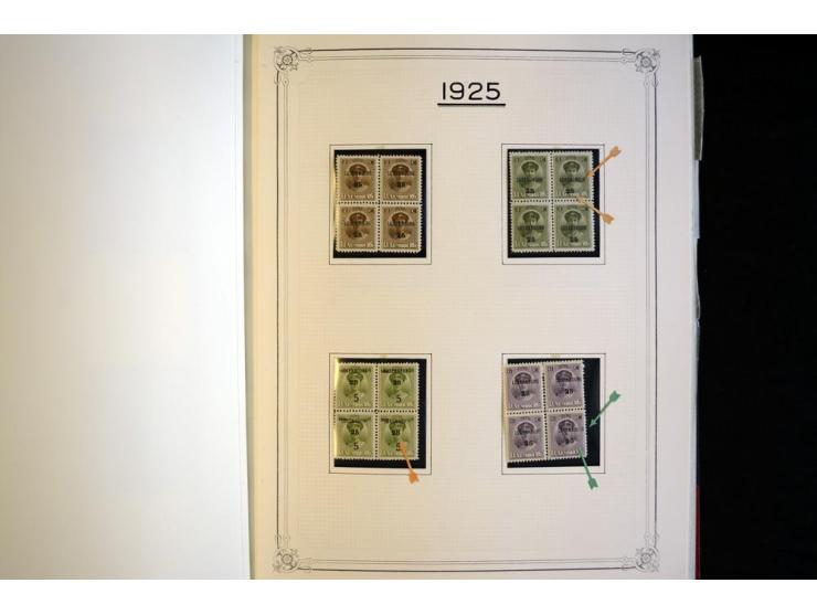 1852/1939, postfrische, ungebrauchte und gestempelte, spezialisiert Sammlung mit u.a. Mi.-Nr. 72 KLB (3), 121 KLB, 266-80, Ab