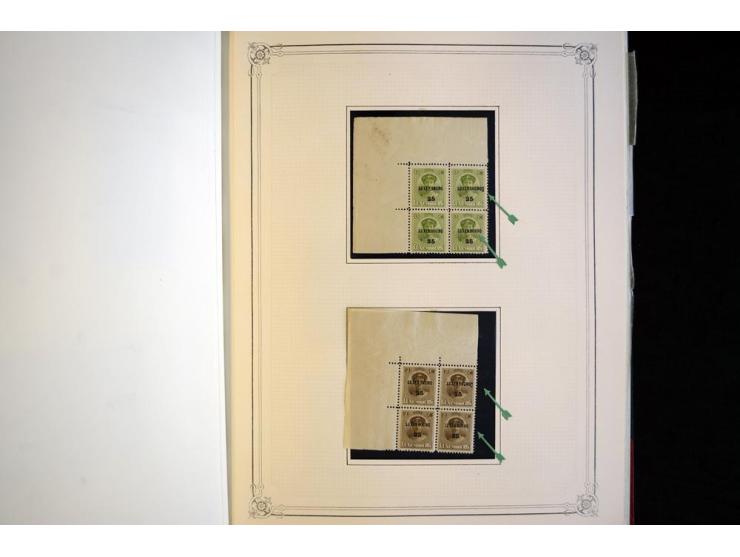1852/1939, postfrische, ungebrauchte und gestempelte, spezialisiert Sammlung mit u.a. Mi.-Nr. 72 KLB (3), 121 KLB, 266-80, Ab