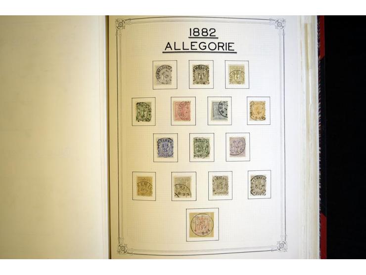1852/1939, postfrische, ungebrauchte und gestempelte, spezialisiert Sammlung mit u.a. Mi.-Nr. 72 KLB (3), 121 KLB, 266-80, Ab