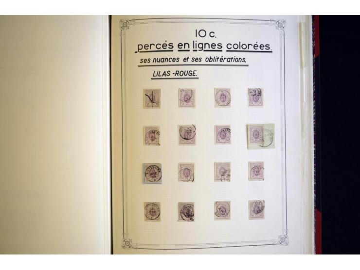 1852/1939, postfrische, ungebrauchte und gestempelte, spezialisiert Sammlung mit u.a. Mi.-Nr. 72 KLB (3), 121 KLB, 266-80, Ab