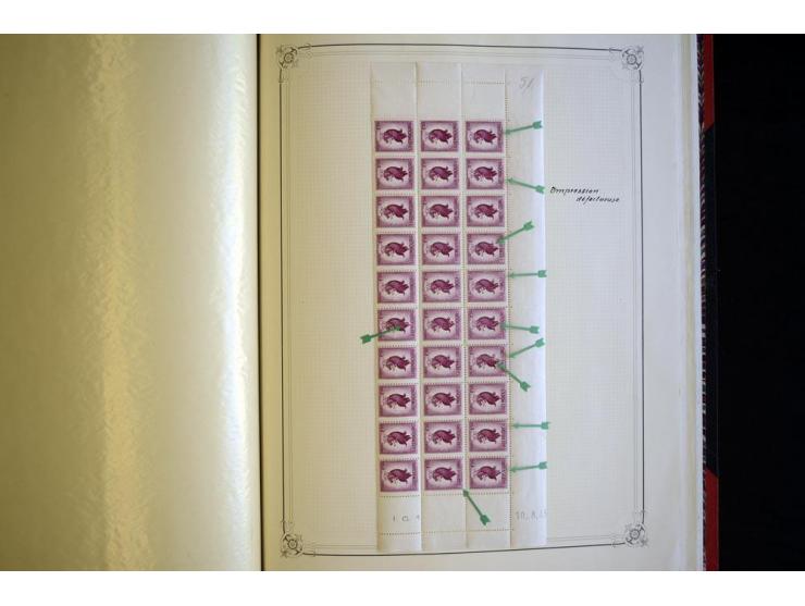 1852/1939, postfrische, ungebrauchte und gestempelte, spezialisiert Sammlung mit u.a. Mi.-Nr. 72 KLB (3), 121 KLB, 266-80, Ab