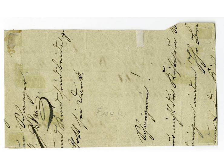 1859/75 (ca.), Stumme Stempel auf Wappenausgaben, 5 Briefe, 4 Vorderseiten und etwa 60 Marken, teils Paare