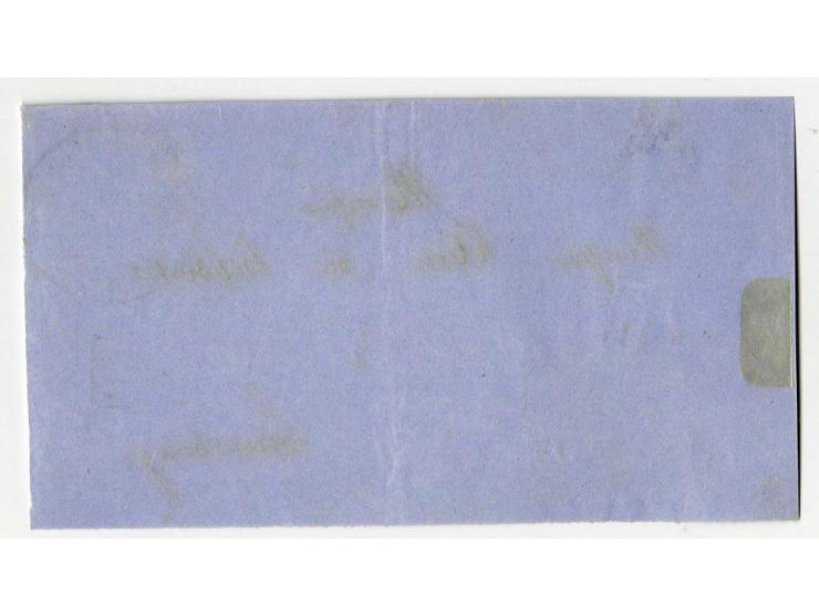 1859/75 (ca.), Stumme Stempel auf Wappenausgaben, 5 Briefe, 4 Vorderseiten und etwa 60 Marken, teils Paare