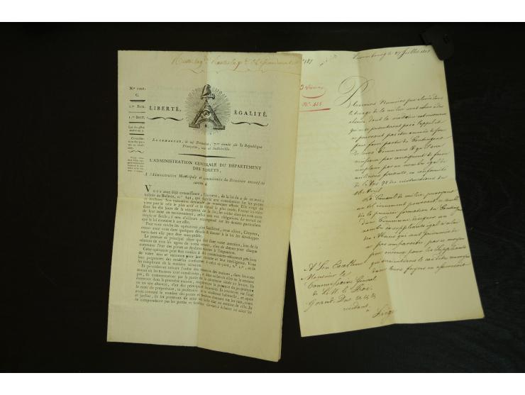 1788/1850 (ca.), etwa 120 Briefe sowie einige Dokumente; diverse Orte, verschiedene Stempeltypen, Franchise-Stempel, etc.; se
