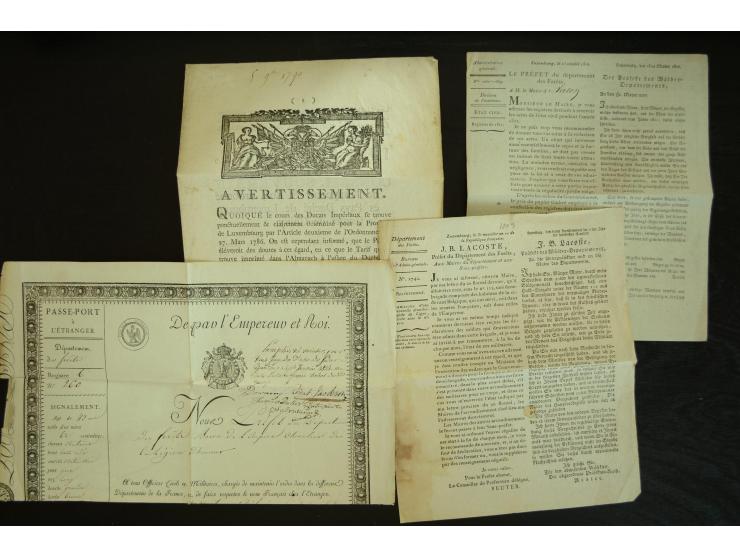 1788/1850 (ca.), etwa 120 Briefe sowie einige Dokumente; diverse Orte, verschiedene Stempeltypen, Franchise-Stempel, etc.; se