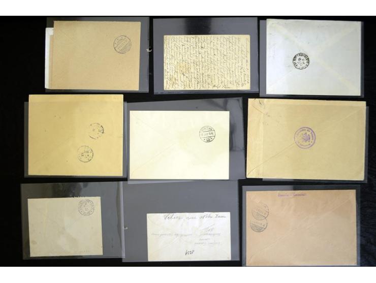 1900/40 (ca.), etwa 130 Briefe und Karten, dabei viele Caritas-Frankaturen, Zensur, bessere Stempel, etc.