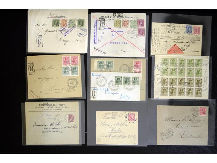 1900/40 (ca.), etwa 130 Briefe und Karten, dabei viele Caritas-Frankaturen, Zensur, bessere Stempel, etc.