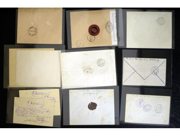 1900/40 (ca.), etwa 130 Briefe und Karten, dabei viele Caritas-Frankaturen, Zensur, bessere Stempel, etc.