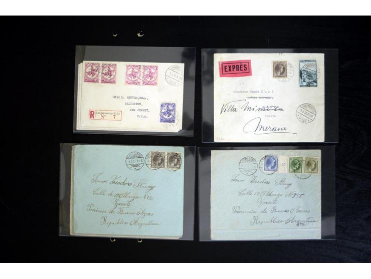 1900/40 (ca.), etwa 130 Briefe und Karten, dabei viele Caritas-Frankaturen, Zensur, bessere Stempel, etc.