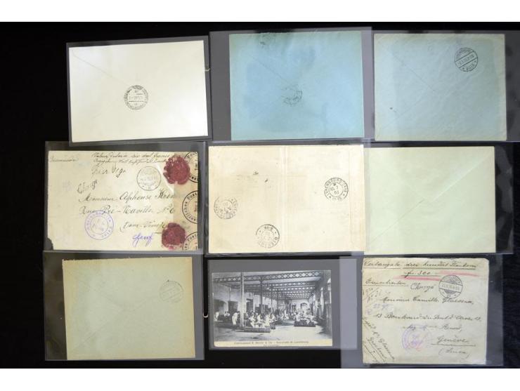 1900/40 (ca.), etwa 130 Briefe und Karten, dabei viele Caritas-Frankaturen, Zensur, bessere Stempel, etc.