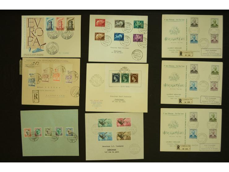 1925/57, Posten Briefe mit guten Frankaturen wie Mi.-Nr. 278 auf philatelistischem Brief, Bl.5 mit Sonderstempel, und guten F